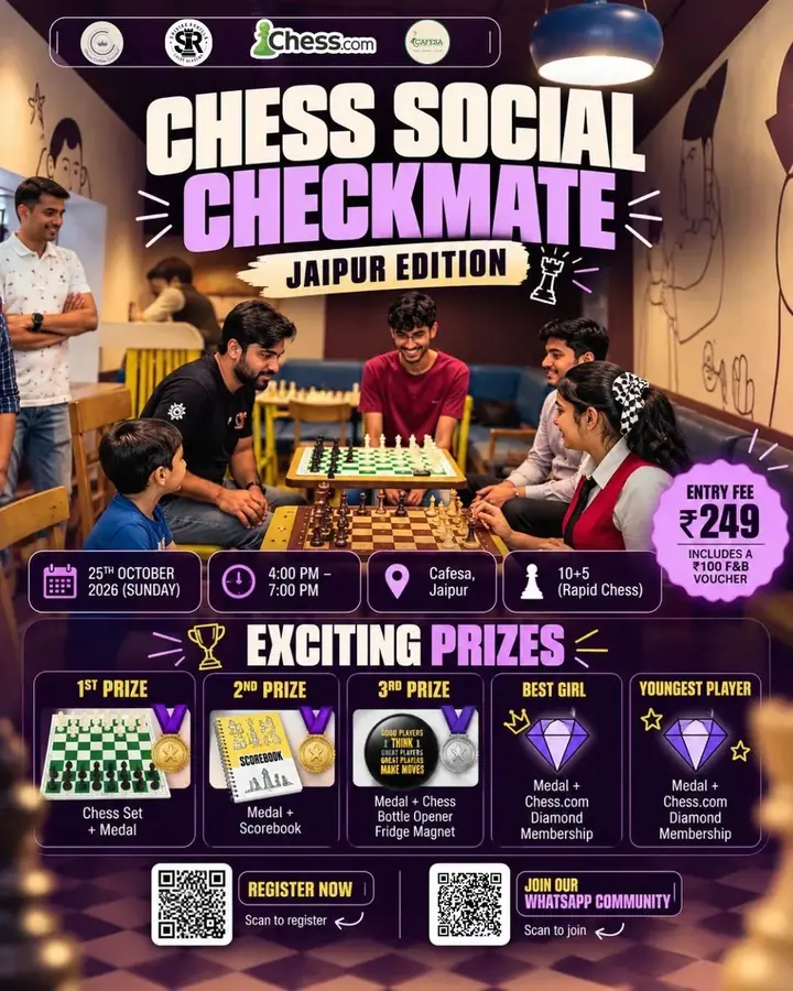 Chess Social Checkmate – Jaipur Edition poster