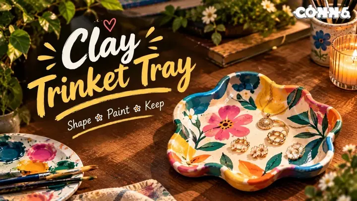 Clay Trinket Tray Crafting poster