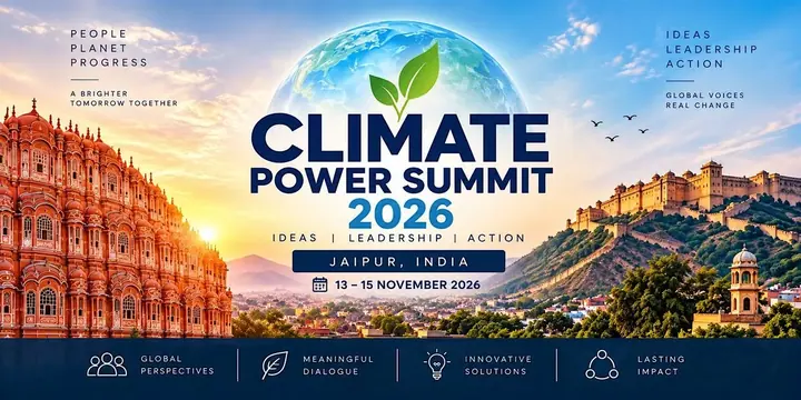 Climate Power Summit 2026 Jaipur poster