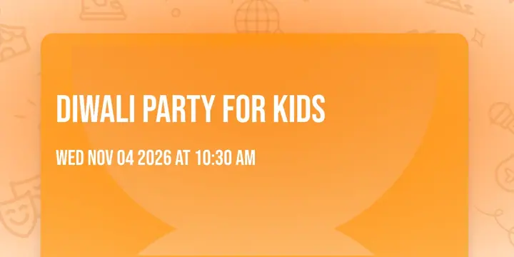 Diwali Party for Kids poster