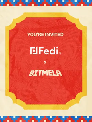 Fedi x Bitmela poster