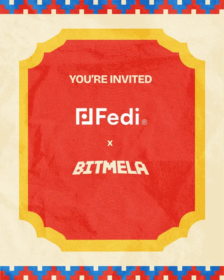 Fedi x Bitmela poster
