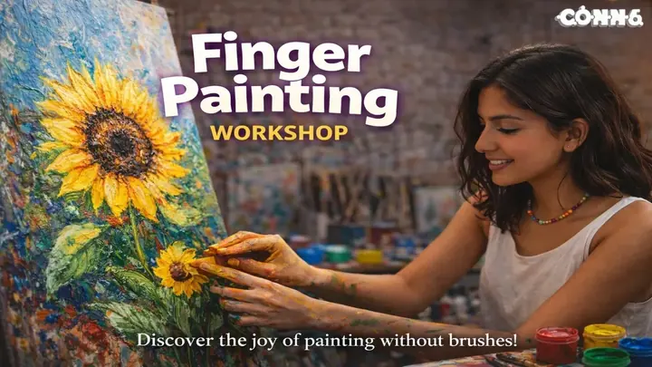 Finger Painting - Acrylic Magic poster