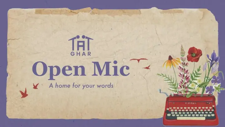Ghar: An Open Mic for Words by Tape A Tale poster