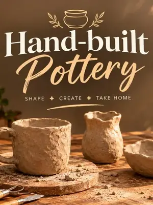 Hand-Built Pottery Workshop poster