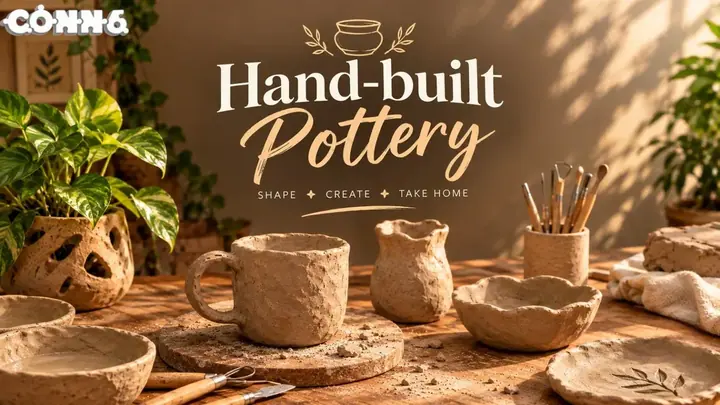 Hand-Built Pottery Workshop poster