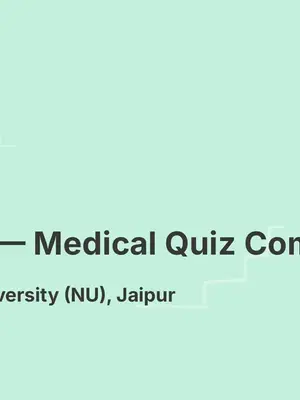 Med IQ – Medical Quiz Competition poster
