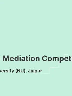 National Mediation Competition poster