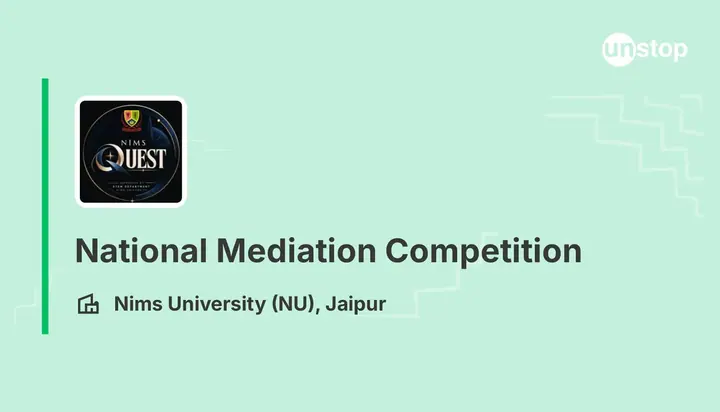 National Mediation Competition poster