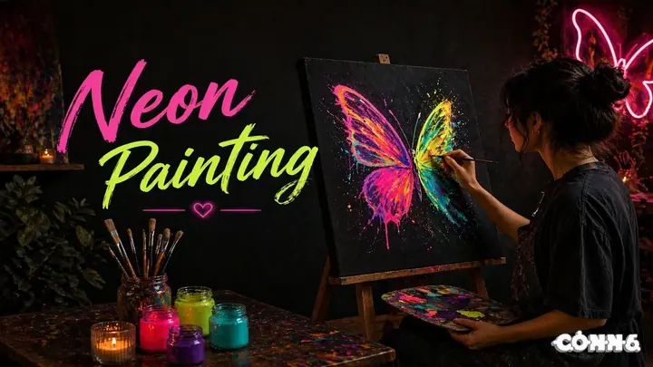 Neon Painting poster