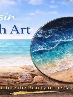 Resin Art - Beach Crafting Workshop poster