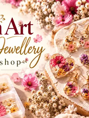 Resin Art – Floral Jewellery poster
