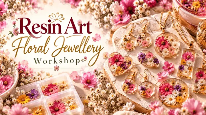 Resin Art – Floral Jewellery poster
